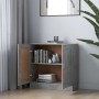 Bücherschrank aus Sperrholz grauer Beton 82,5x30,5x80 cm von vidaXL, Bücherregale und Regale - Ref: Foro24-802709, Preis: 52,...