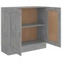 Bookcase made of gray concrete plywood 82.5x30.5x80 cm by vidaXL, Bookcases and shelves - Ref: Foro24-802709, Price: 52,34 €,...