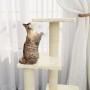 Katzenkratzbaum mit cremefarbenen Sisalstämmen, 92 cm von vidaXL, Katzenmöbel - Ref: Foro24-171512, Preis: 47,61 €, Rabatt: %