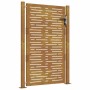 Puerta de jardín acero corten diseño cuadrado 105x155 cm