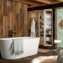 WallArt Tablones aspecto madera de roble Barnwood marrón oscuro de WallArt, Recubrimiento de paredes - Ref: Foro24-432701, Pr...