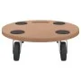 Stands with wheels 2 pcs round engineered wood by vidaXL, Loading platforms and pallets - Ref: Foro24-154887, Price: 41,53 €,...