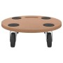 Ständer mit Rädern, 2 Stück, rundes Holzwerkstoff von vidaXL, Ladeplattformen und Paletten - Ref: Foro24-154887, Preis: 42,36...