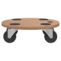 Stands with wheels 2 pcs round engineered wood by vidaXL, Loading platforms and pallets - Ref: Foro24-154887, Price: 41,53 €,...