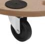 Stands with wheels 2 pcs round engineered wood by vidaXL, Loading platforms and pallets - Ref: Foro24-154887, Price: 41,53 €,...