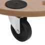 Ständer mit Rädern, 2 Stück, rundes Holzwerkstoff von vidaXL, Ladeplattformen und Paletten - Ref: Foro24-154887, Preis: 42,36...