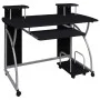 Black plywood computer desk 110x52x88.5 cm by vidaXL, Desks - Ref: Foro24-20582, Price: 102,16 €, Discount: %