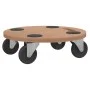 Stützen mit Rädern, 6 Stück, rundes Holzwerkstoff von vidaXL, Ladeplattformen und Paletten - Ref: Foro24-154888, Preis: 56,89...