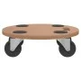 Stützen mit Rädern, 6 Stück, rundes Holzwerkstoff von vidaXL, Ladeplattformen und Paletten - Ref: Foro24-154888, Preis: 56,89...