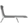 Klappbare Sonnenliegen 2 Stück Stahl und Textilene grau von vidaXL, Liegen - Ref: Foro24-360183, Preis: 89,58 €, Rabatt: %