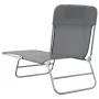 Folding sun loungers 2 units steel and gray textilene by vidaXL, Loungers - Ref: Foro24-360183, Price: 90,35 €, Discount: %