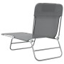 Klappbare Sonnenliegen 2 Stück Stahl und Textilene grau von vidaXL, Liegen - Ref: Foro24-360183, Preis: 89,58 €, Rabatt: %