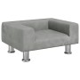 Hellgraues Hundebett aus Samt, 50 x 40 x 26,5 cm von vidaXL, Betten für Hunde - Ref: Foro24-171926, Preis: 57,46 €, Rabatt: %