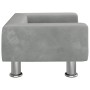 Cama para perros de terciopelo gris claro 50x40x26,5 cm de vidaXL, Camas para perros - Ref: Foro24-171926, Precio: 57,46 €, D...