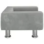 Cama para perros de terciopelo gris claro 50x40x26,5 cm de vidaXL, Camas para perros - Ref: Foro24-171926, Precio: 49,34 €, D...