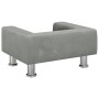 Hellgraues Hundebett aus Samt, 50 x 40 x 26,5 cm von vidaXL, Betten für Hunde - Ref: Foro24-171926, Preis: 57,46 €, Rabatt: %