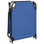Tumbona plegable tela Oxford acero recubrimiento en polvo azul de vidaXL, Tumbonas - Ref: Foro24-360175, Precio: 73,91 €, Des...