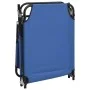 Tumbona plegable tela Oxford acero recubrimiento en polvo azul de vidaXL, Tumbonas - Ref: Foro24-360175, Precio: 69,05 €, Des...