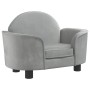 Hundebett aus hellgrauem Samt 66x40x45 cm von vidaXL, Betten für Hunde - Ref: Foro24-171839, Preis: 84,64 €, Rabatt: %