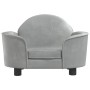 Hundebett aus hellgrauem Samt 66x40x45 cm von vidaXL, Betten für Hunde - Ref: Foro24-171839, Preis: 84,64 €, Rabatt: %