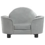 Hundebett aus hellgrauem Samt 66x40x45 cm von vidaXL, Betten für Hunde - Ref: Foro24-171839, Preis: 84,64 €, Rabatt: %