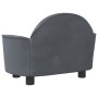 Dunkelgraues Hundebett aus Samt, 66 x 40 x 45 cm von vidaXL, Betten für Hunde - Ref: Foro24-171840, Preis: 85,80 €, Rabatt: %