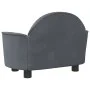 Dunkelgraues Hundebett aus Samt, 66 x 40 x 45 cm von vidaXL, Betten für Hunde - Ref: Foro24-171840, Preis: 84,24 €, Rabatt: %