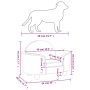 Dunkelgraues Hundebett aus Samt, 66 x 40 x 45 cm von vidaXL, Betten für Hunde - Ref: Foro24-171840, Preis: 85,80 €, Rabatt: %