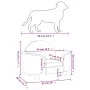 Dunkelgraues Hundebett aus Samt, 66 x 40 x 45 cm von vidaXL, Betten für Hunde - Ref: Foro24-171840, Preis: 84,24 €, Rabatt: %