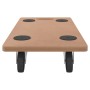 Stützen mit Rädern 6 Stück rechteckiges Holzwerkstoff von vidaXL, Ladeplattformen und Paletten - Ref: Foro24-154886, Preis: 8...