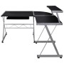 Escritorio de esquina madera contrachapada negro 132x112x99cm de vidaXL, Escritorios - Ref: Foro24-20585, Precio: 91,33 €, De...