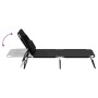 Tumbona plegable acero recubrimiento en polvo tela Oxford negro de vidaXL, Tumbonas - Ref: Foro24-360176, Precio: 73,18 €, De...