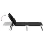 Tumbona plegable acero recubrimiento en polvo tela Oxford negro de vidaXL, Tumbonas - Ref: Foro24-360176, Precio: 71,86 €, De...
