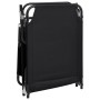 Klappbare Sonnenliege Stahl Pulverbeschichtung Oxford Stoff schwarz von vidaXL, Liegen - Ref: Foro24-360176, Preis: 73,27 €, ...