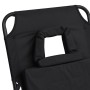 Klappbare Sonnenliege Stahl Pulverbeschichtung Oxford Stoff schwarz von vidaXL, Liegen - Ref: Foro24-360176, Preis: 73,27 €, ...