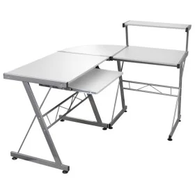 Eckschreibtisch aus weißem Sperrholz 132x112x99 cm von vidaXL, Schreibtische - Ref: Foro24-20587, Preis: 88,46 €, Rabatt: %