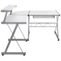 Eckschreibtisch aus weißem Sperrholz 132x112x99 cm von vidaXL, Schreibtische - Ref: Foro24-20587, Preis: 89,56 €, Rabatt: %