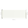 Retractable side awning for cream patio 220x600 cm by vidaXL, Umbrellas - Ref: Foro24-317977, Price: 117,19 €, Discount: %
