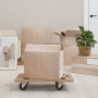 Stands with wheels 2 pcs rectangular engineered wood by vidaXL, Loading platforms and pallets - Ref: Foro24-154885, Price: 38...