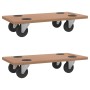Stands with wheels 2 pcs rectangular engineered wood by vidaXL, Loading platforms and pallets - Ref: Foro24-154885, Price: 38...