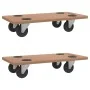 Stands with wheels 2 pcs rectangular engineered wood by vidaXL, Loading platforms and pallets - Ref: Foro24-154885, Price: 34...