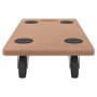 Stands with wheels 2 pcs rectangular engineered wood by vidaXL, Loading platforms and pallets - Ref: Foro24-154885, Price: 38...