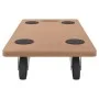 Stands with wheels 2 pcs rectangular engineered wood by vidaXL, Loading platforms and pallets - Ref: Foro24-154885, Price: 34...