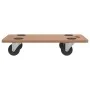 Stands with wheels 2 pcs rectangular engineered wood by vidaXL, Loading platforms and pallets - Ref: Foro24-154885, Price: 34...