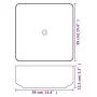Quadratisches weißes Keramikwaschbecken 39x39x13,5 cm von vidaXL, Sinkt - Ref: Foro24-142338, Preis: 78,88 €, Rabatt: %