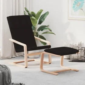 Relaxation armchair with black fabric stool by vidaXL, Armchairs - Ref: Foro24-3154416, Price: 148,50 €, Discount: %