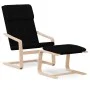 Relaxation armchair with black fabric stool by vidaXL, Armchairs - Ref: Foro24-3154416, Price: 148,50 €, Discount: %