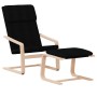 Entspannungssessel mit schwarzem Stoffhocker von vidaXL, Sessel - Ref: Foro24-3154416, Preis: 145,03 €, Rabatt: %