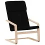 Relaxation armchair with black fabric stool by vidaXL, Armchairs - Ref: Foro24-3154416, Price: 148,50 €, Discount: %