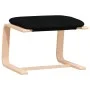 Relaxation armchair with black fabric stool by vidaXL, Armchairs - Ref: Foro24-3154416, Price: 148,50 €, Discount: %